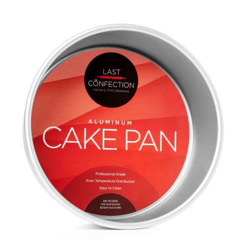 8  x 3  Round Aluminum Cake Pan by Last Confection Perspective: front