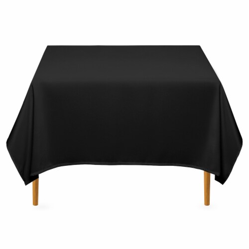 70 Square Polyester Tablecloth - Black by Lann's Linens, 70 x 70 inches ...