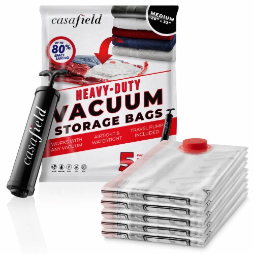 Spacesaver Premium Vacuum Storage Bags - 80% More Storage - Hand-Pump for  Travel - Double-Zip Seal and Triple Seal Valve! Vacuum Sealer Bags  (Variety