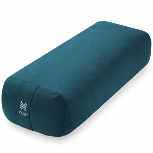 Organic Cotton 25 x 12 Rectangular Yoga Bolster -Teal - Node Fitness, 12 x  6 - Ralphs