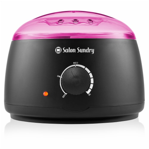 Electric Wax Warmer for Hair Removal - Black and Pink by Salon Sundry, 7.25  x 5.38 - Gerbes Super Markets