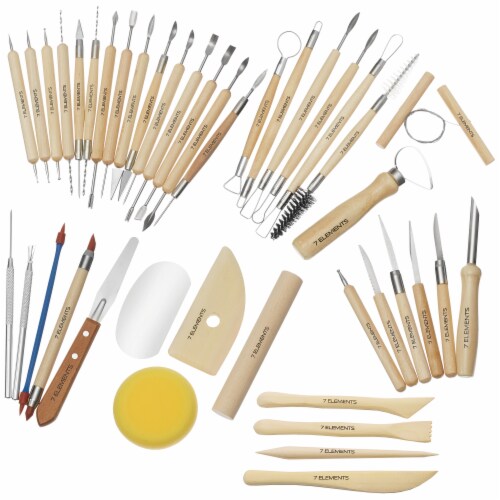 WuliYobo Clay Tools Kit, 42 PCS Polymer Clay Tools with a Storage Bag for  Pottery Artists,Pottery Tools Double Sided Carving Tools Sculpting Tools. -  Yahoo Shopping