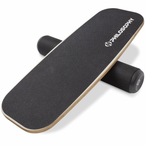 Balance Board Wooden Balance Trainer with Adjustable Stoppers 29 x 11 Harris Teeter