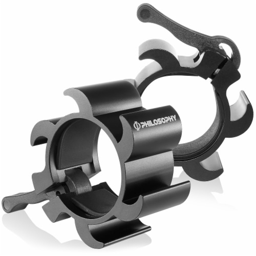 Aluminum Barbell Collars Locking Anti Slip Olympic Weight Clamps