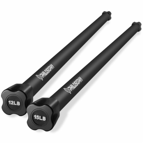 Weighted online workout bar