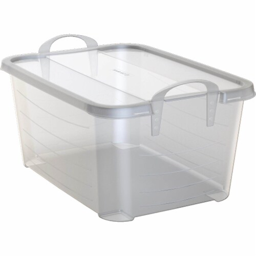 Clear Stackable Plastic Storage Bins