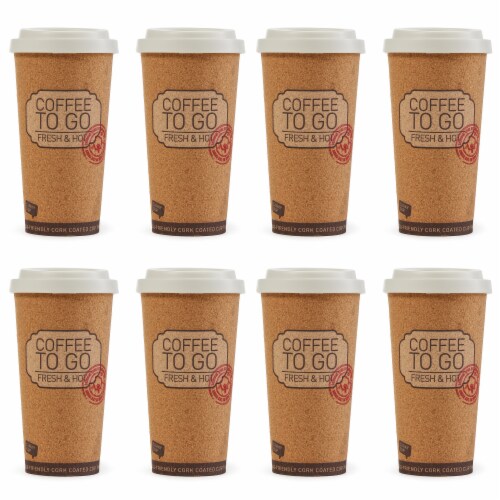 Life Story Corky Cup 16 oz Reusable Insulated Travel Mug (8 Pack)