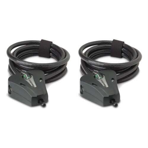 Stealth Cam 6' Master Python Black Security Lock Cable for Game Cameras, 2 Pack Perspective: front