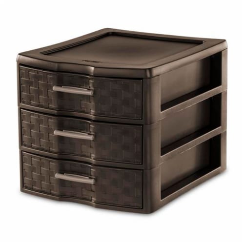 Sterilite Medium Weave Craft Office Supplies 3 Drawer Storage Organizer (4  Pack), 1 Piece - Kroger