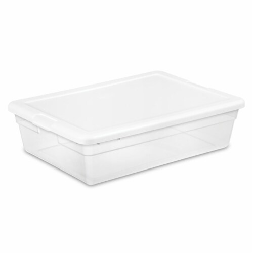 Rubbermaid Clever Store Basic Latch Storage Bin with Lid - Clear, 41 qt -  Fry's Food Stores