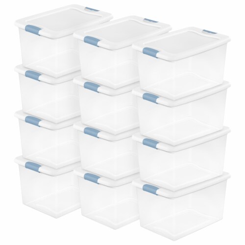 Sterilite 4-Pack Clear Plastic Stackable Storage Container with Latching  Lid - Clear