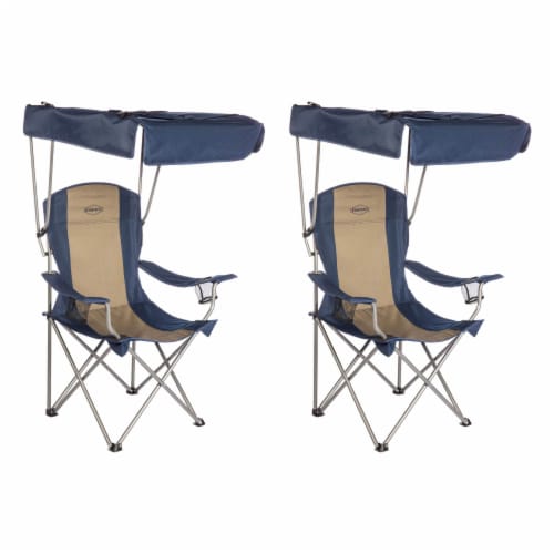Folding lawn on sale chair with canopy