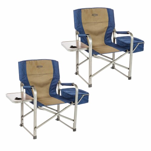 Kamp Rite Outdoor Camp Folding Directors Chair with Side Table