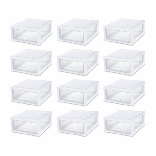 Sterilite 16 Qt Clear Plastic Stacking Storage Drawer Container Box, (12  Pack), 12pk - Ralphs