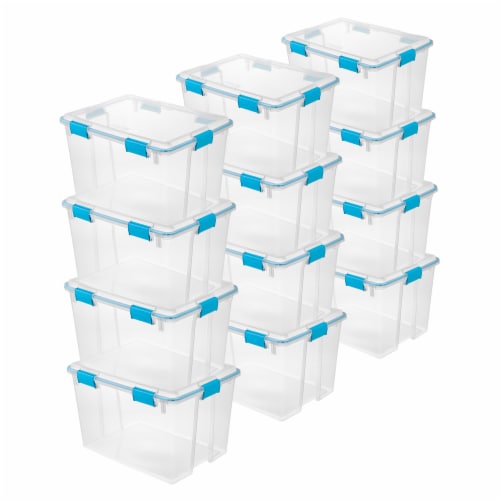 Sterilite 4-Pack Clear Plastic Stackable Storage Container with Latching  Lid - Clear