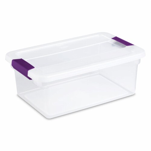  Homz 15-Quart Clear Plastic Stackable Storage