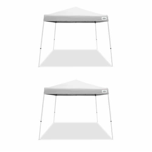 Caravan Canopy V Series 2 10'x10' Entry Level Angled Leg Instant Canopy (2 Pack) Perspective: front