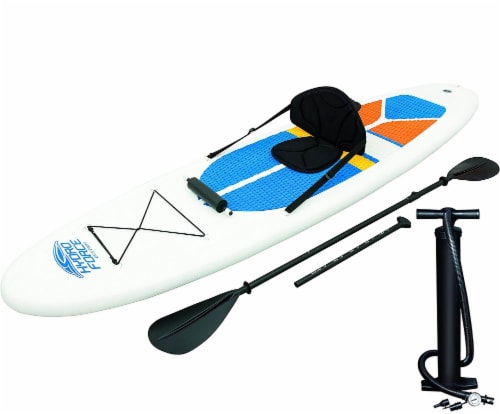 Bestway Hydro-Force White Cap Inflatable SUP Stand Up Paddle Board (4 Pack) Perspective: front