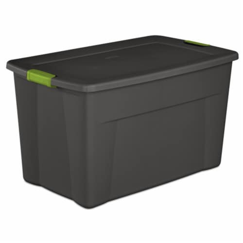 Sterilite 18 Gallon Storage Tote - Orange / Black, 18 gal - Kroger