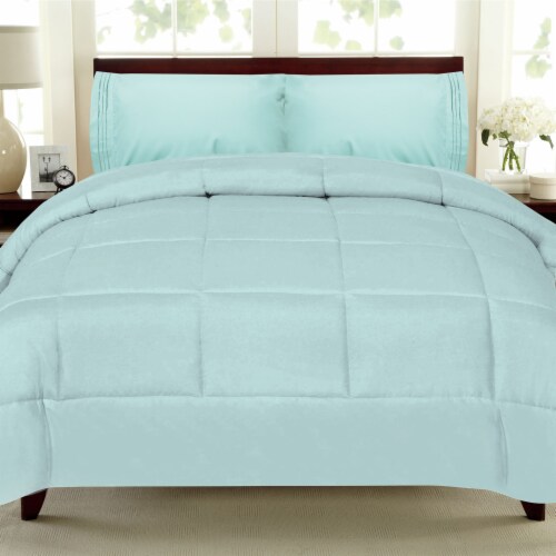 Light blue down alternative comforter sale