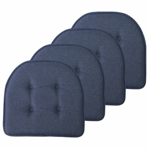 Sweet Home Collection  Solid U Shaped Memory Foam 17 x 16 Chair Cushions,  Purple, 4 PK, 4PK - Harris Teeter