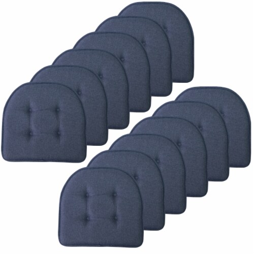 Sweet Home Collection  Solid U Shaped Memory Foam 17 x 16 Chair Cushions,  Purple, 12 PK, 12PK - Kroger