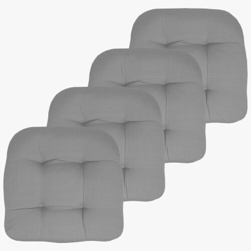 Sweet Home Collection Patio Chair Pads Thick Fiber Fill Tufted