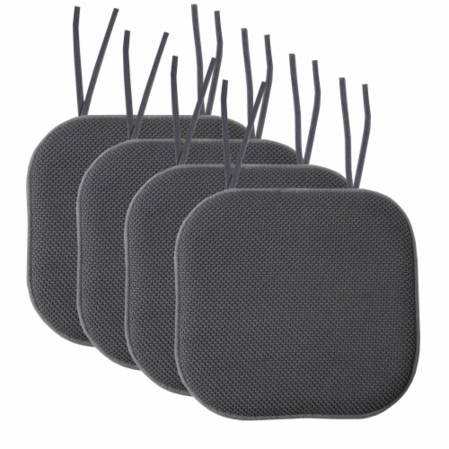Memory foam chair pads with ties clearance