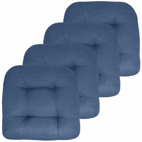 Sweet Home Collection Patio Chair Pads Thick Fiber Fill Tufted