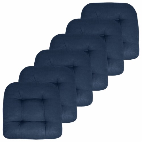 Sweet Home Collection Patio Chair Pads Thick Fiber Fill Tufted