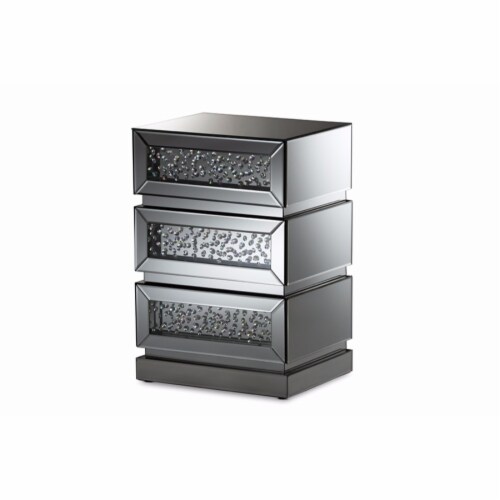 Baxton studio hollywood regency discount glamour style mirrored nightstand