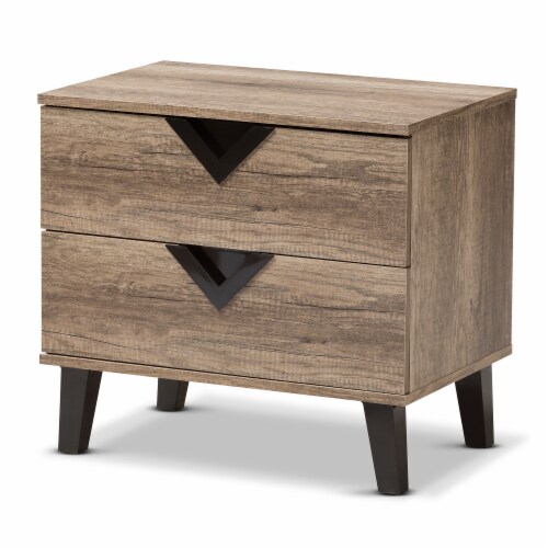 Baxton Studio Swanson Modern and Contemporary Light Brown Wood 2-Drawer Nightstand Baxton Studio Swanson Modern and Contemporary Light Brown Wood 2-Drawer Nightstand