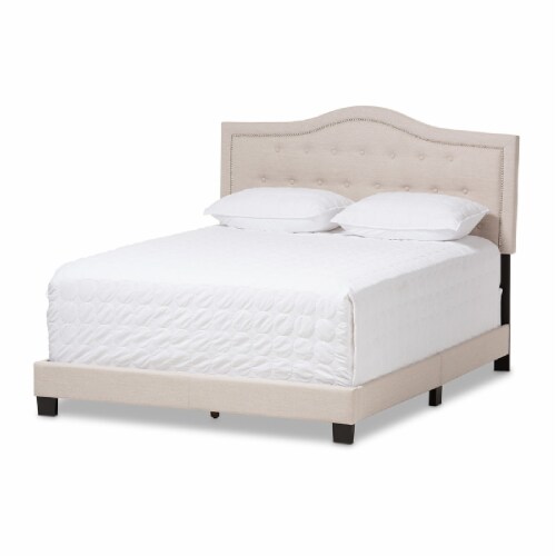 Baxton Studio Emerson Modern and Contemporary Light Beige Fabric Upholstered King Size Bed Baxton Studio Emerson Modern and Contemporary Light Beige Fabric Upholstered King Size Bed