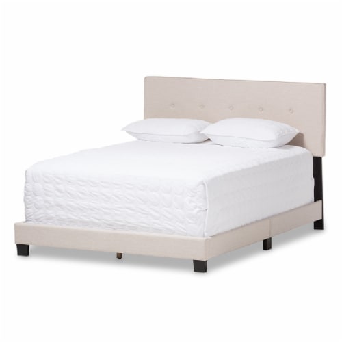 Baxton Studio Hampton Modern and Contemporary Light Beige Fabric Upholstered King Size Bed Baxton Studio Hampton Modern and Contemporary Light Beige Fabric Upholstered King Size Bed