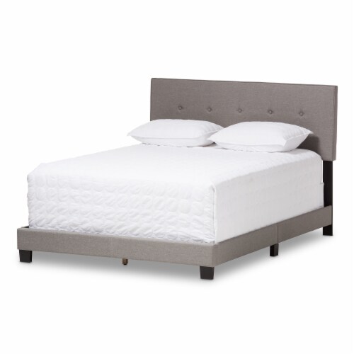 Baxton Studio Hampton Modern and Contemporary Light Grey Fabric Upholstered Full Size Bed Baxton Studio Hampton Modern and Contemporary Light Grey Fabric Upholstered Full Size Bed