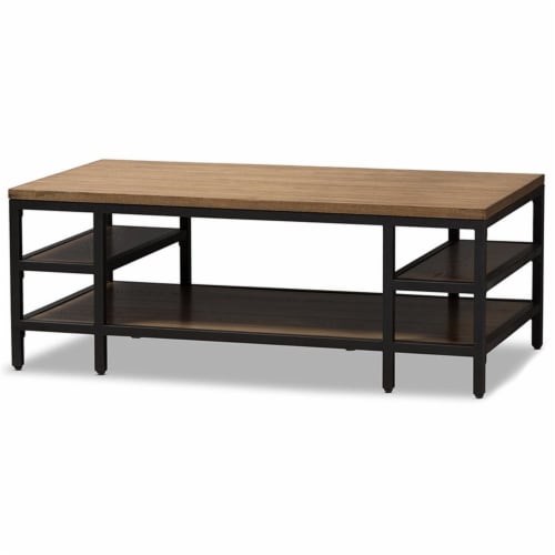 Baxton Studio Caribou Wood and Metal End Table Baxton Studio Caribou Wood and Metal End Table