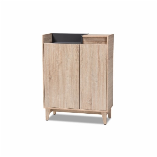 Two tone on sale shoe cabinet