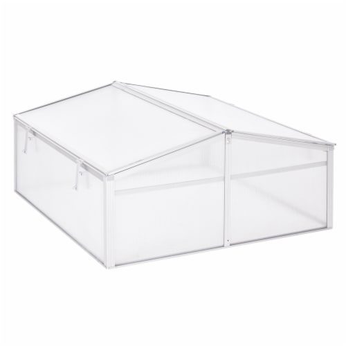 39  Portable Greenhouse Cold Garden Frame Plants Seeding Raised Outdoor Perspective: front