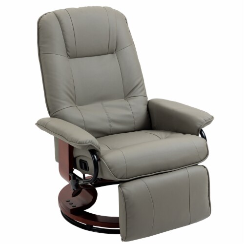 Faux Leather Reclining Lounge Chair Swivel Recliner Sofa Seat w