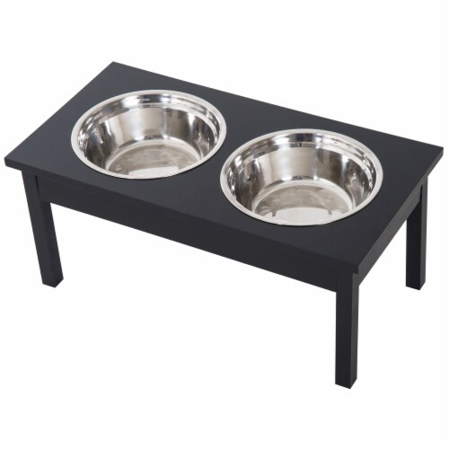 Elevated Raised Dog Bowls Stainless Steel Dog Feeder Bowl Food Water Stand  Large