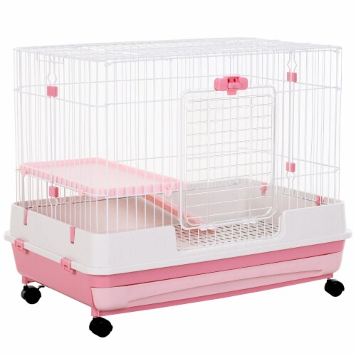 32 H 2 level Rabbit Cage Indoor Small Animal Hutch Ferret House Habitat Metal 1 Unit Harris Teeter