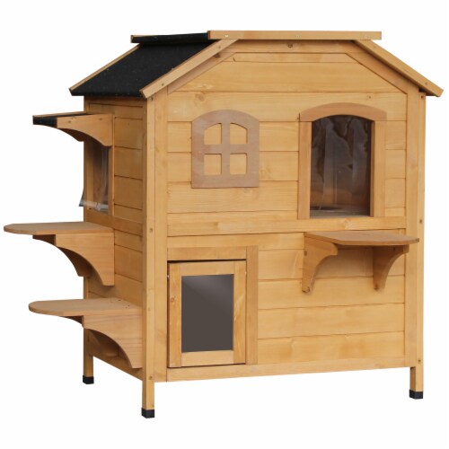Outdoor kitty condo top