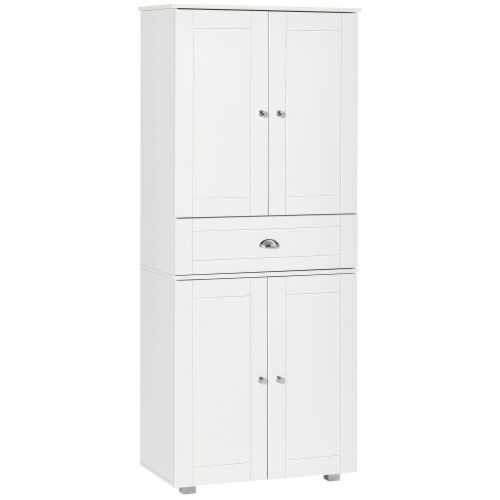 Modern Tall Cupboard Organizer with Adjustable Shelf Options and