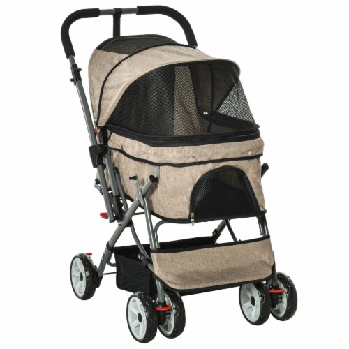 Small Travel Pet Stroller Dogs Cats Easy Fold Jogger Pushchair