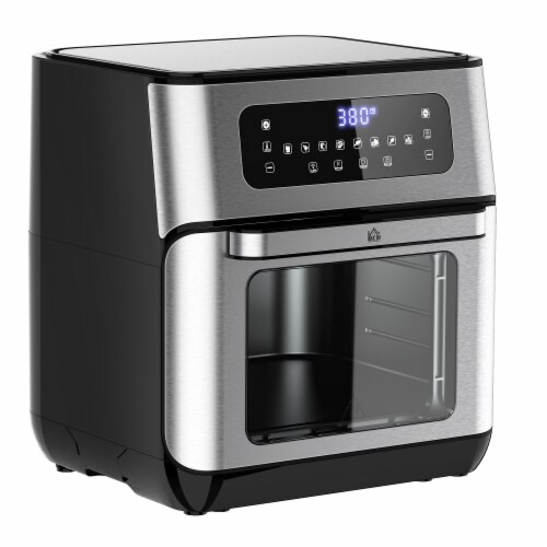 10Qt Air Fryer Oven LED Touch Display Countertop Baker Oven w/ 8 Cooking Modes Perspective: front