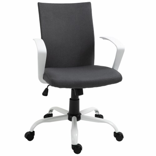 Home Computer Chair w Swivel Wheel Raised Armrest Rocking