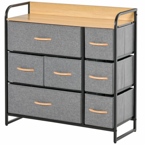 REAHOME 8 Drawer Wood Top Storage Dresser w/ 2 Drawer Organizers, Light  Grey, 1 Piece - Harris Teeter