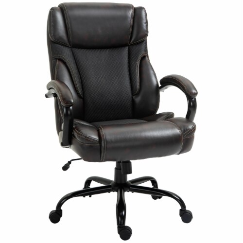 Faux Leather Executive Office Chair Tall Computer Chair with