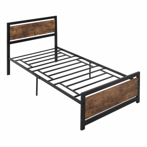 Super single metal bed frame discount