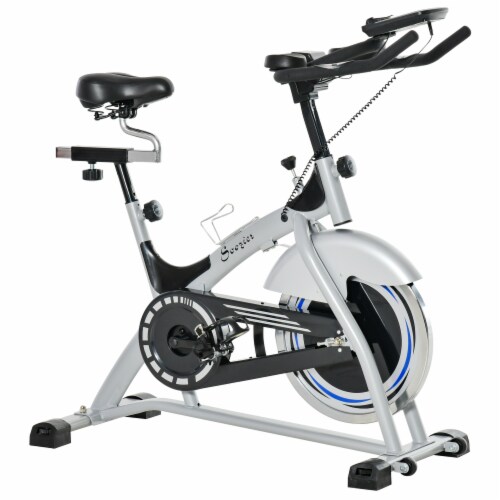 Home Gym Bike 33lb Flywheel Stationary Cycling Bicycle w/ Adjustable Resistance Perspective: front